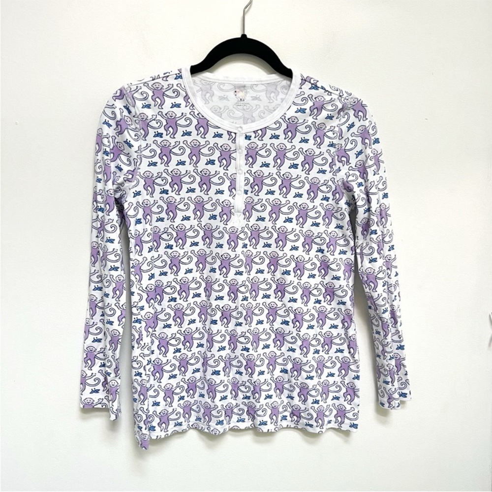 Roller Rabbit Monkey Pajama Top